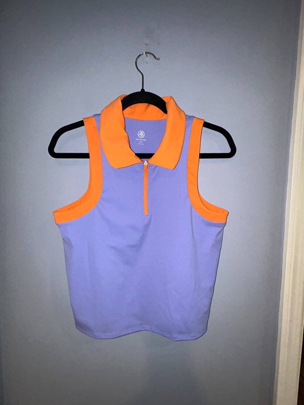 Addison Bay violet and orange crush smooth sport founders tank and skirt, large - Picture 3 of 7